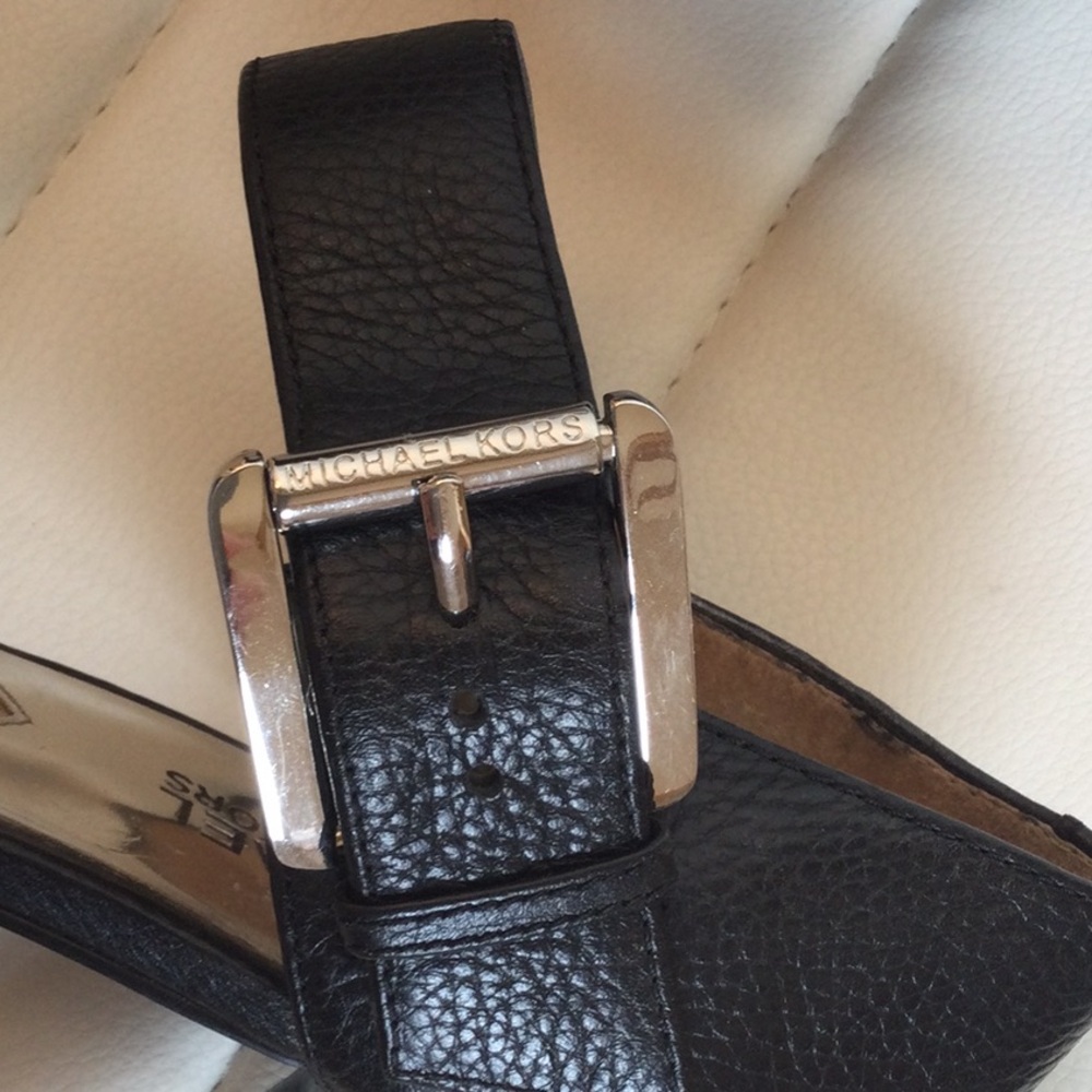 EUC Michael Kors Women's Black 8.5 Heels Sandals - Picture 13 of 15